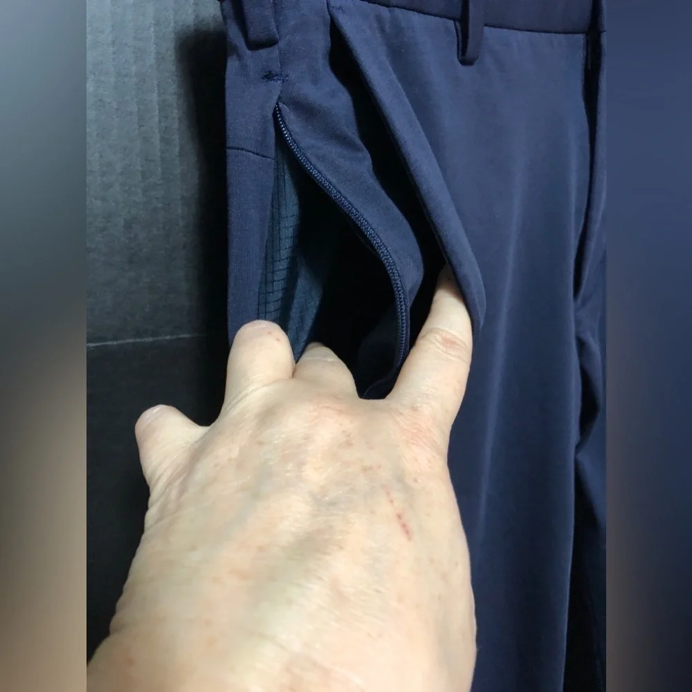 🪽Banana Republic Navy Preppy Slim Luxe Jersey City Pants